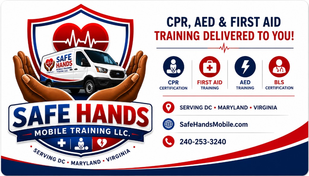 Safe Hands Mobile Training — CPR, AED and First Aid training delivered to you